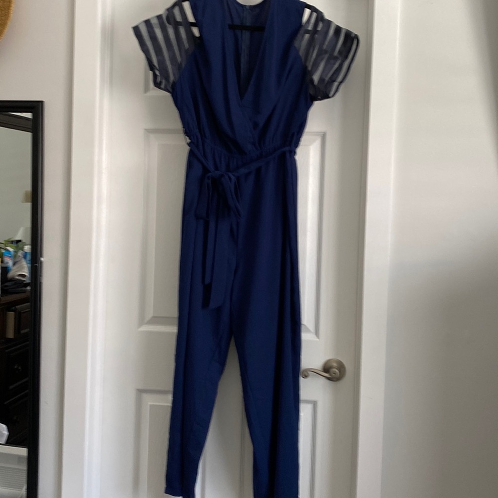 Elegant blue 2x jumpsuit